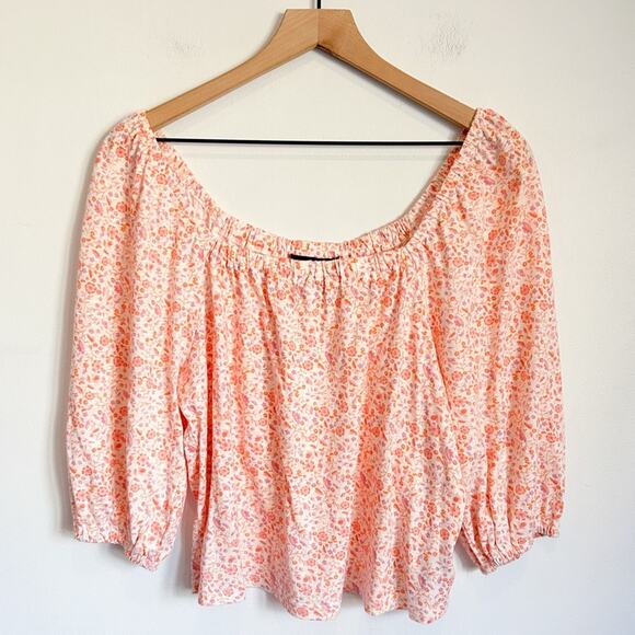 Sanctuary Chloe Floral Top Orange Size M - Picture 2 of 10